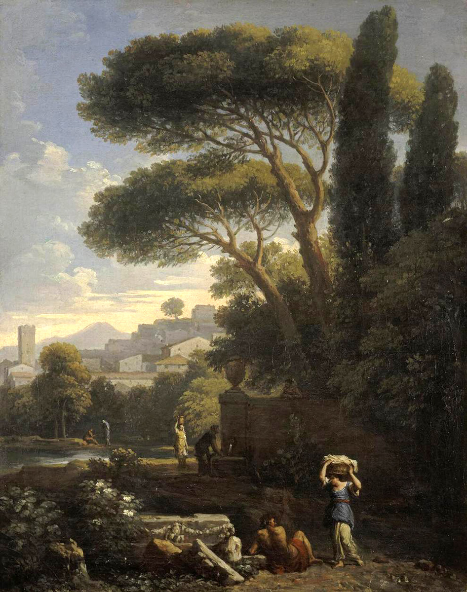 landscape with a fountain
